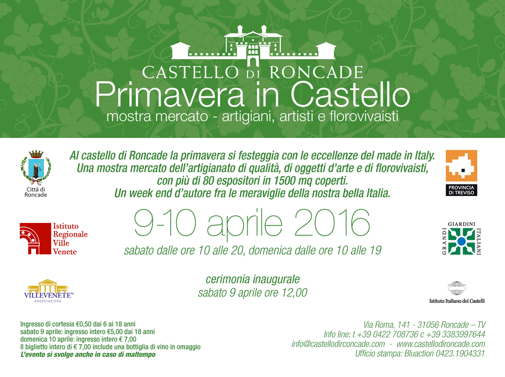 Atanor partecipa a Primavera in Castello a Roncade